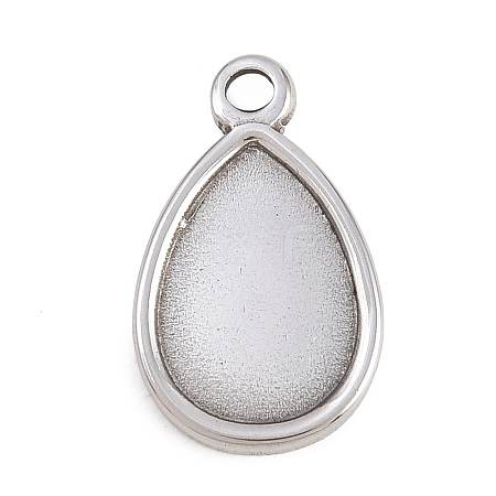 304 Stainless Steel Pendant Cabochon Settings STAS-D264-08B-P-1