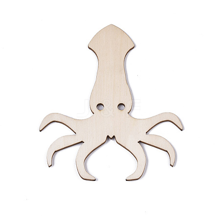 Octopus Shape Unfinished Wood Cutouts LS-DIY-ZX040-03-03-1