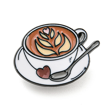 Latte Art Coffee Enamel Pins X-JEWB-P021-D04-1