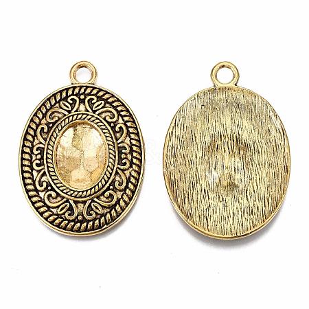 Tibetan Style Alloy Pendants TIBEP-N009-33AG-RS-1