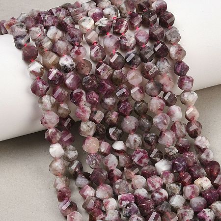 Natural Plum Blossom Tourmaline Beads Strands G-P611-C36-01-1