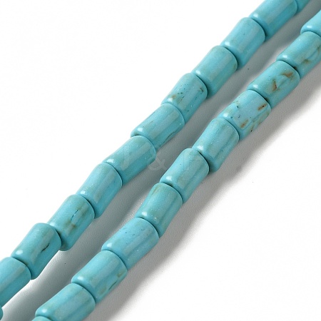 Synthetic Turquoise Dyed Beads Strands G-E594-10-1