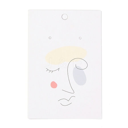 Rectangle Cardboard Earring Display Cards CDIS-P004-13C-1