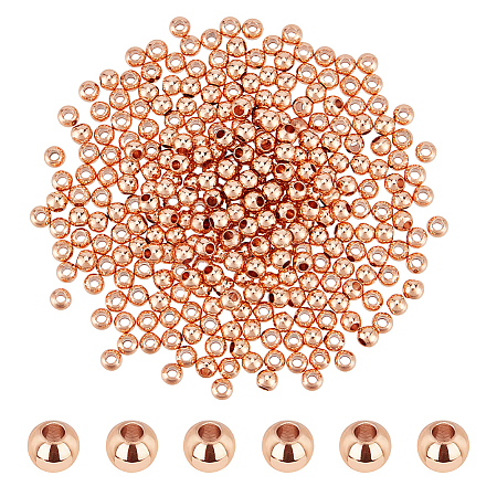 300Pcs Rack Plating Brass Spacer Beads KK-PH0012-43A-RG-1