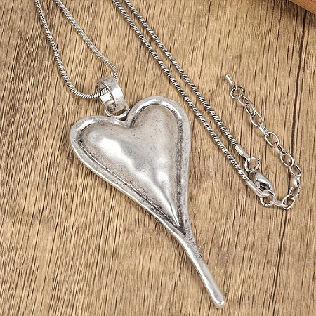 Bohemian Style Heart Alloy Pendant Necklaces for Women FS-WG80BF4-01-1