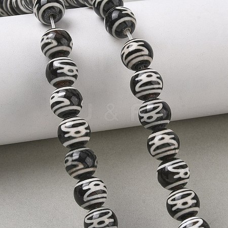 Tibetan Style dZi Beads Strands GG-CBA3DA1-03-1