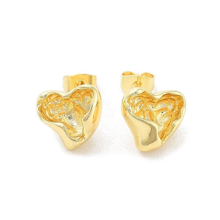 Rack Plating Brass Stud Earring EJEW-C078-02A-G-1