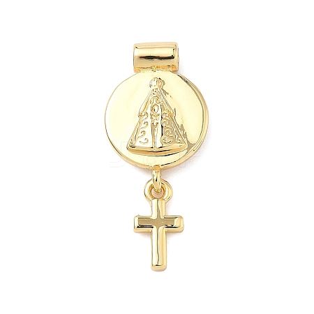 Religion Brass Pendants KK-H539-18G-02-1