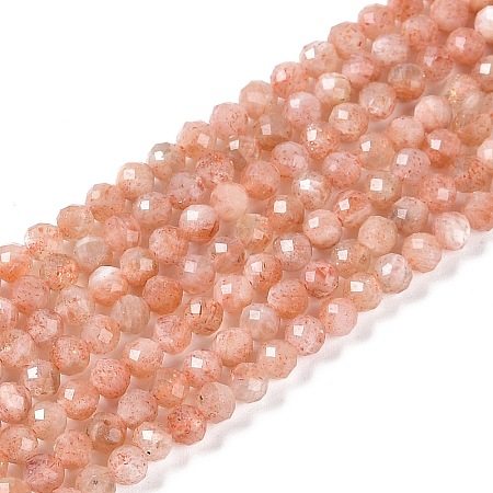 Natural Sunstone Beads Strands G-P542-A05-03-1