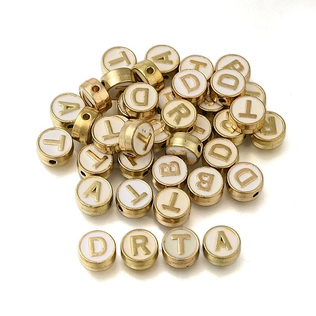 (Defective Closeout Sale: Enamel Yellowing)Alloy Enamel Beads ENAM-XCP0001-44-1