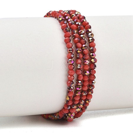 Electroplate Glass Beads Stradns EGLA-H114-02A-06-1