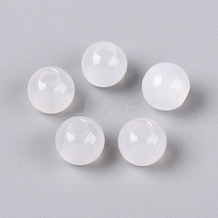 Natural White Agate Beads G-Q602-08A-01-1