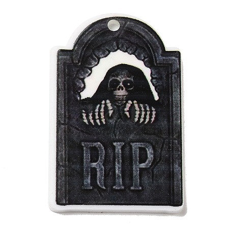 Halloween Themed Opaque Acrylic Pendants SACR-L004-04C-1