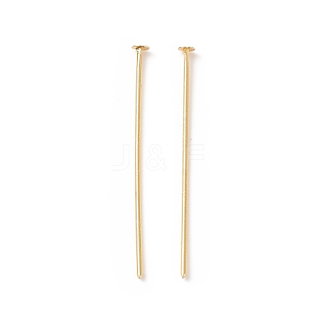 Brass Flat Head Pins KK-WH0058-03B-G01-1