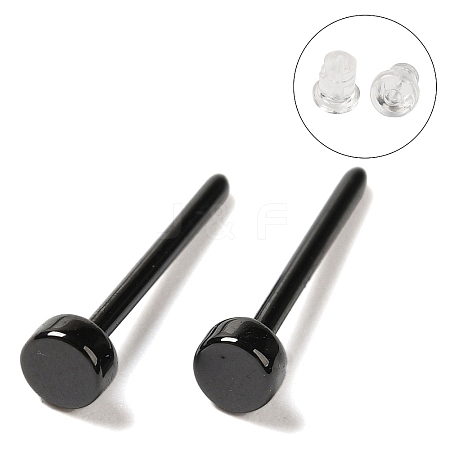 Hypoallergenic Bioceramics Zirconia Ceramic Stud Earrings EJEW-F340-05D-01-1