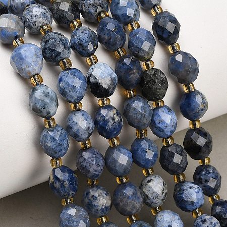 Natural Dumortierite Beads Strands GG-CBA4A3B-A07-1