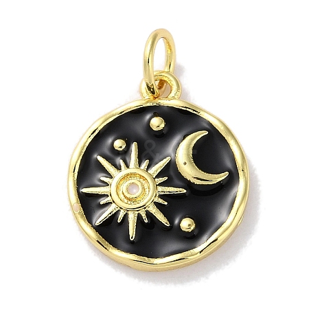 Rack Plated Brass Enamel Pendants X-KK-Z039-02B-1