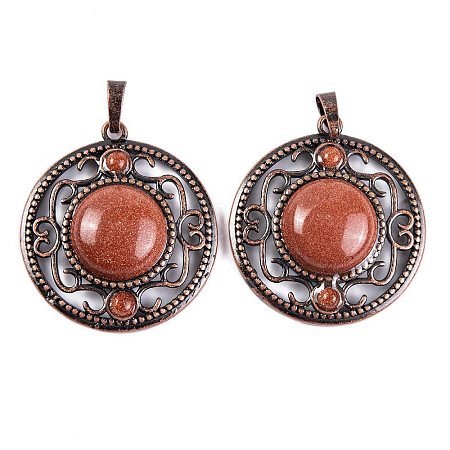 Synthetic Goldstone Pendants G-Q158-03-01-1