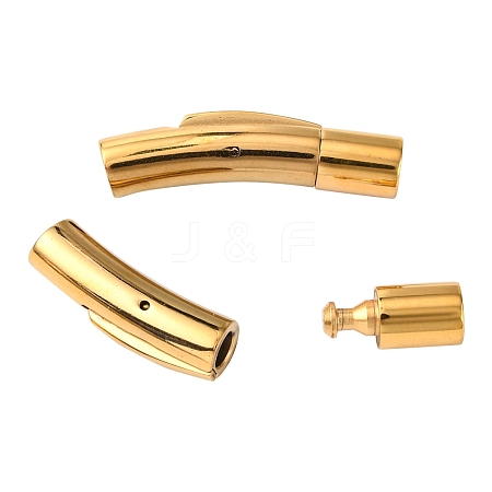 Tube 304 Stainless Steel Bayonet Clasps STAS-Q033-1G-1