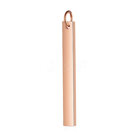 Ion Plating(IP) 304 Stainless Steel Pendants STAS-I311-14D-RG-1