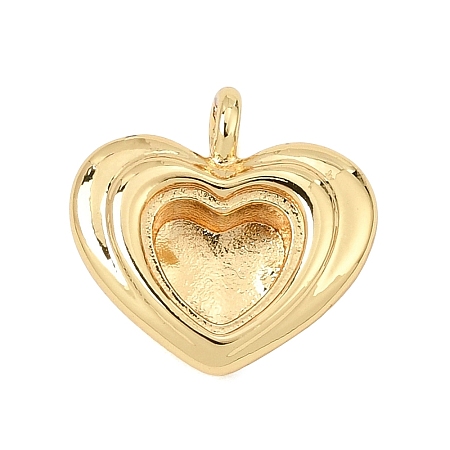 Brass Pendant Cabochon Settings KK-CBA968C-03G-06-1