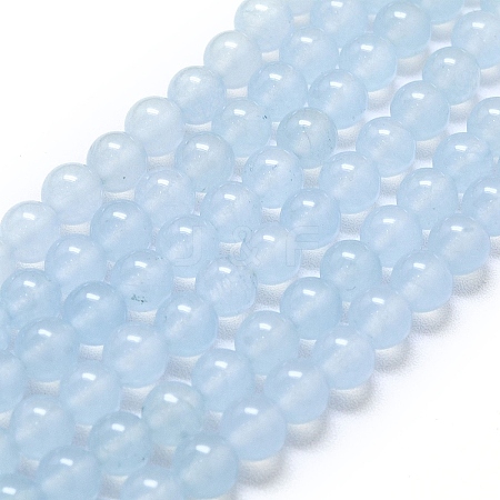 Natural Malaysia Jade Beads Strands G-L645-C01-6mm-01-1