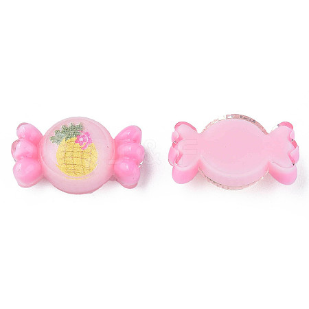 Printed Translucent Epoxy Resin Cabochons LS-CRES-N034-29B-1