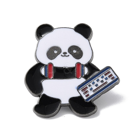 Sports Theme Panda Enamel Pins JEWB-P026-A06-1