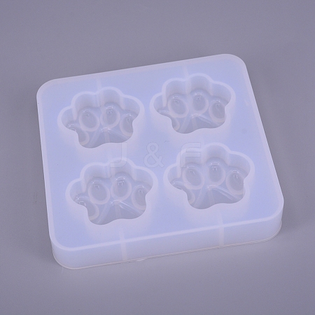 Cat Paw Print Silicone Molds DIY-WH0167-92-1