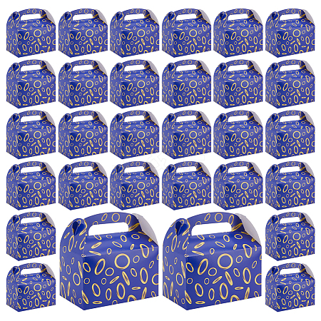 12Pcs Ring Printed Cardboard Paper Packing Boxes with Die Cut Hole Handles CON-WH0085-187-1