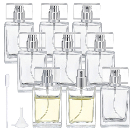 10Pcs Glass Perfume Spray Bottles MRMJ-PH0003-26-1