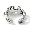 Skeleton Alloy Open Cuff Rings RJEW-K275-01AS-3