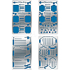 4Pcs 4 Style 304 Stainless Steel Cutting Dies Stencils DIY-BC0003-57-1