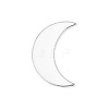 Alloy Crescent Moon Watch Band Studs MOBA-PW0001-74B-1