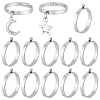 24Pcs 304 Stainless Steel Finger Ring Settings STAS-BBC0010-09A-1