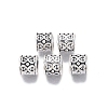 Tibetan Style Alloy European Beads TIBE-S314-95AS-RS-2