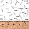 Transparent Colours Pearl Luster Plated Glass Bugle Beads SEED-K001-F07-1-4