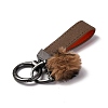 Plush & Imitation Leather Keychain KEYC-K023-01B-02-3