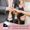 12Pcs 2 Colors Square Cardboard Paper Ring Gift Storage Boxes CON-TA0001-23-8
