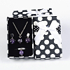 Rectangle Polka Dot Printed Cardboard Jewelry Boxes CBOX-E002-5-1