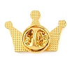 Crown Alloy Enamel Brooches JEWB-I035-07G-04-2