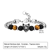 Tiger Eye Beaded Bracelets PW-WG63DC0-01-2