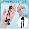 1Pc Resin Heart Pendant Decorations HJEW-NB0002-21-3