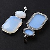 Opalite Human Body Shaped Pendants G-P552-03P-03-2