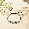 Acrylic Shell & Enamel Evil Eye Braided Bead Bracelet BJEW-JB08130-02-2