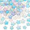100Pcs 4 Styles Transparent Acrylic Bead Caps OACR-BM0001-09A-1