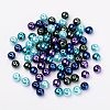 8mm Multicolor Pearlized Glass Pearl Beads for Jewelry Making HY-PH0006-8mm-11-2
