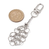 304 Stainless Steel Empty Stone Holder Chain Pouch Pendant Decorations HJEW-JM01884-01-3