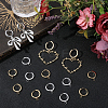 16Pcs 2 Colors 201 Stainless Steel Huggie Hoop Earrings Findings STAS-BBC0008-39C-4