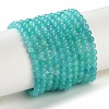 Natural Amazonite Round Bead Strands G-N0081-4mm-17-02-2